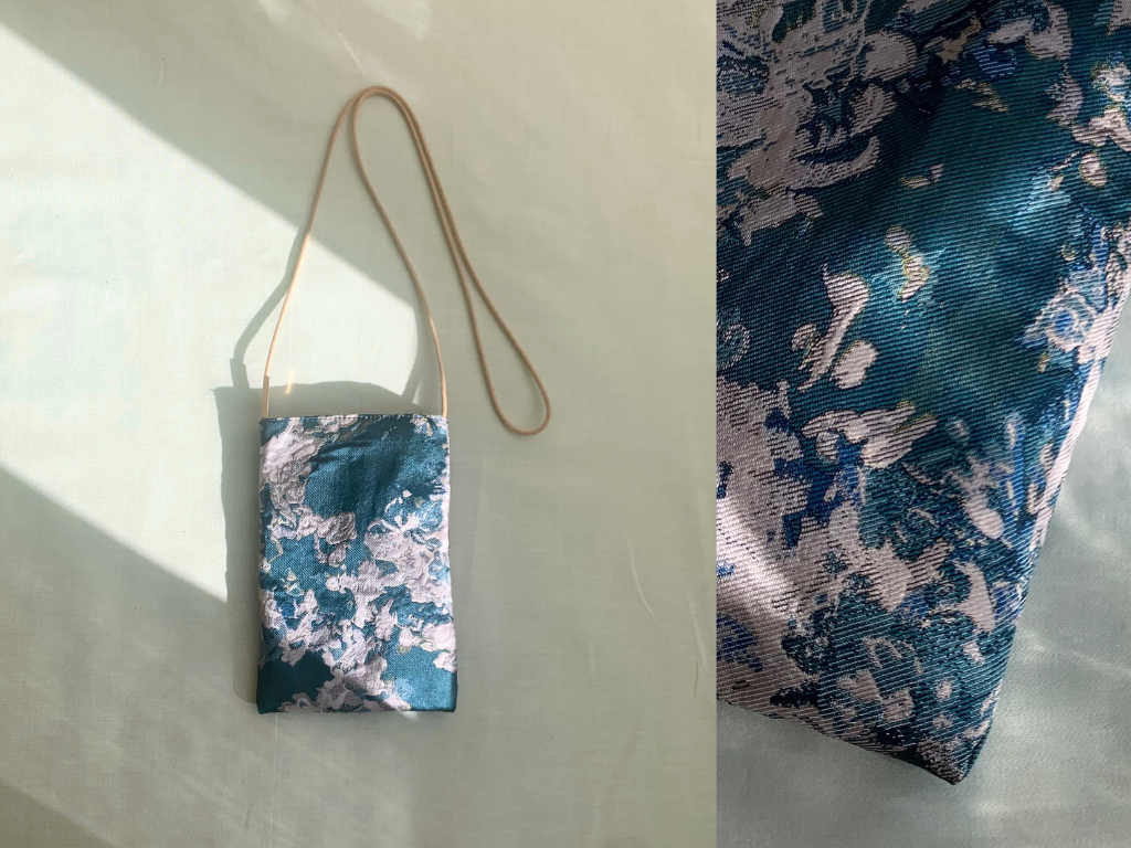 smartphone bag ー Blue topaz