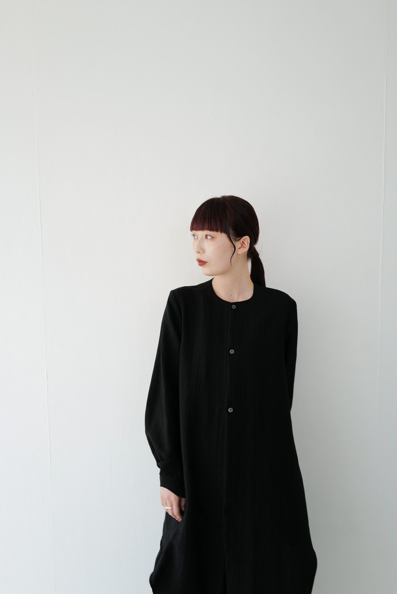 静かな森影 ロングシャツ