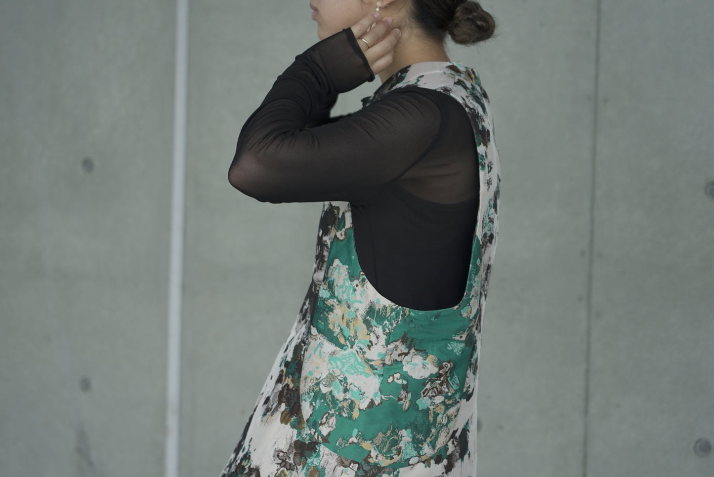 Pullover vest02 ー Miyako green