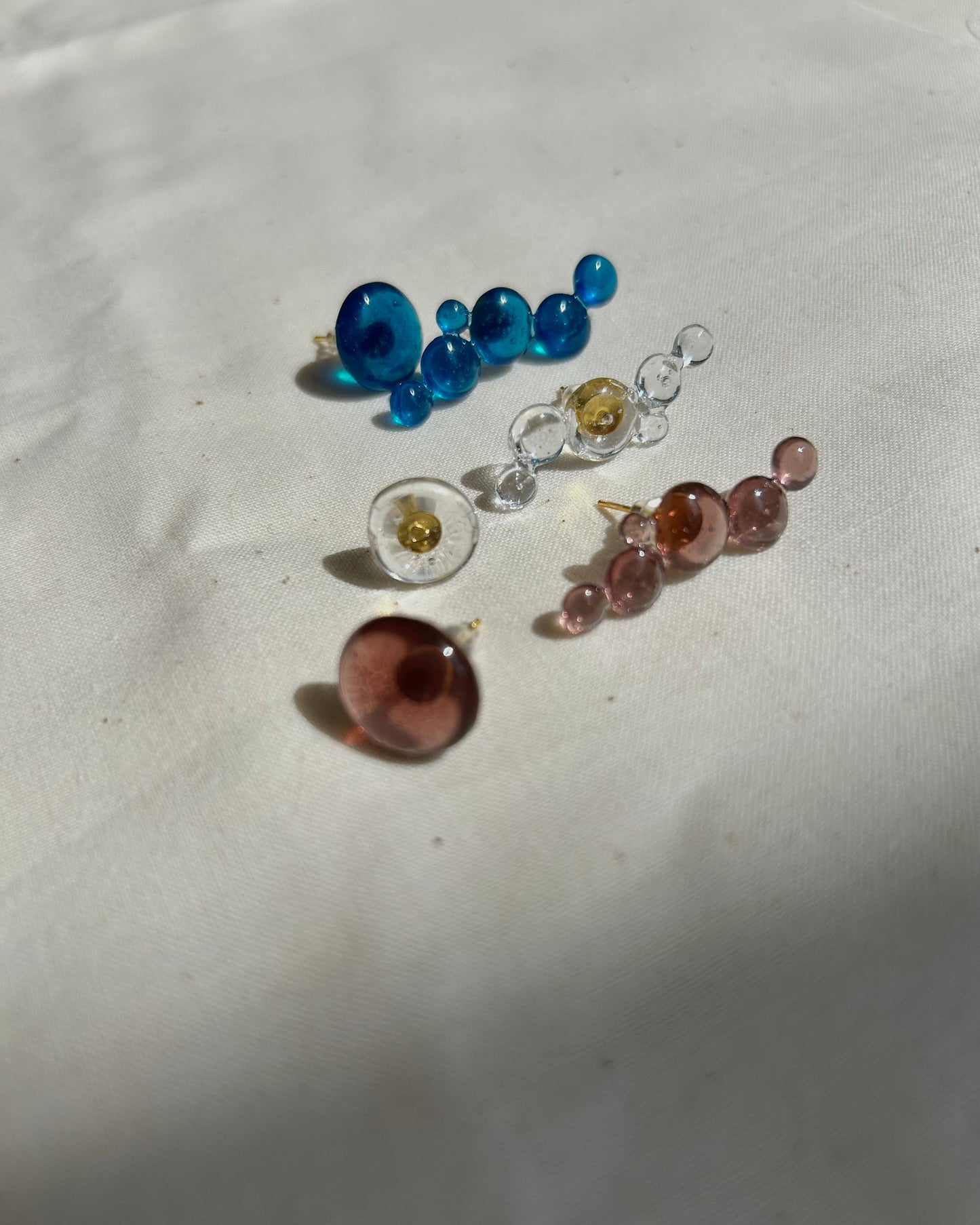 雫ピアス ー brown