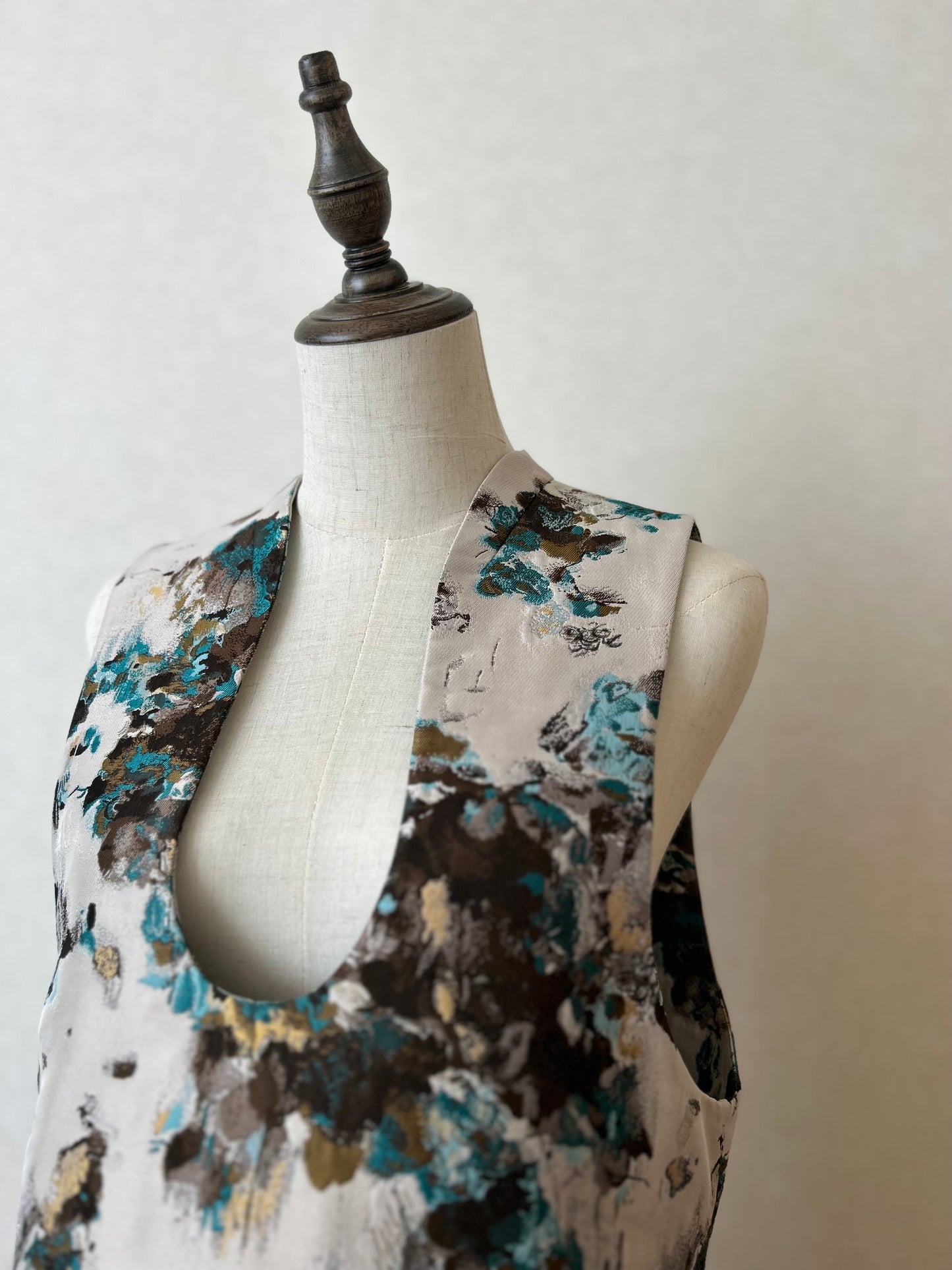 Pullover vest01 ー Miyako green