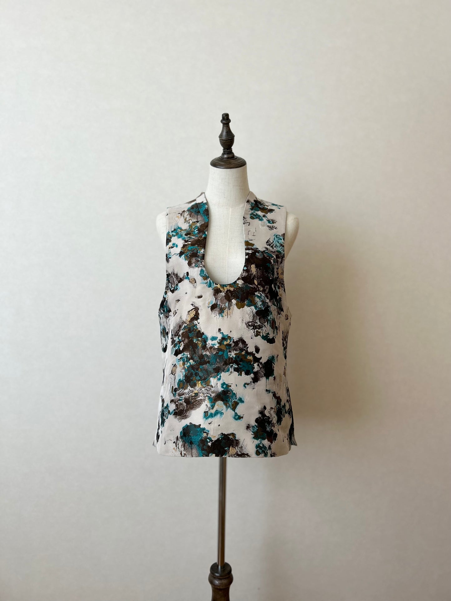 Pullover vest01 ー Miyako green