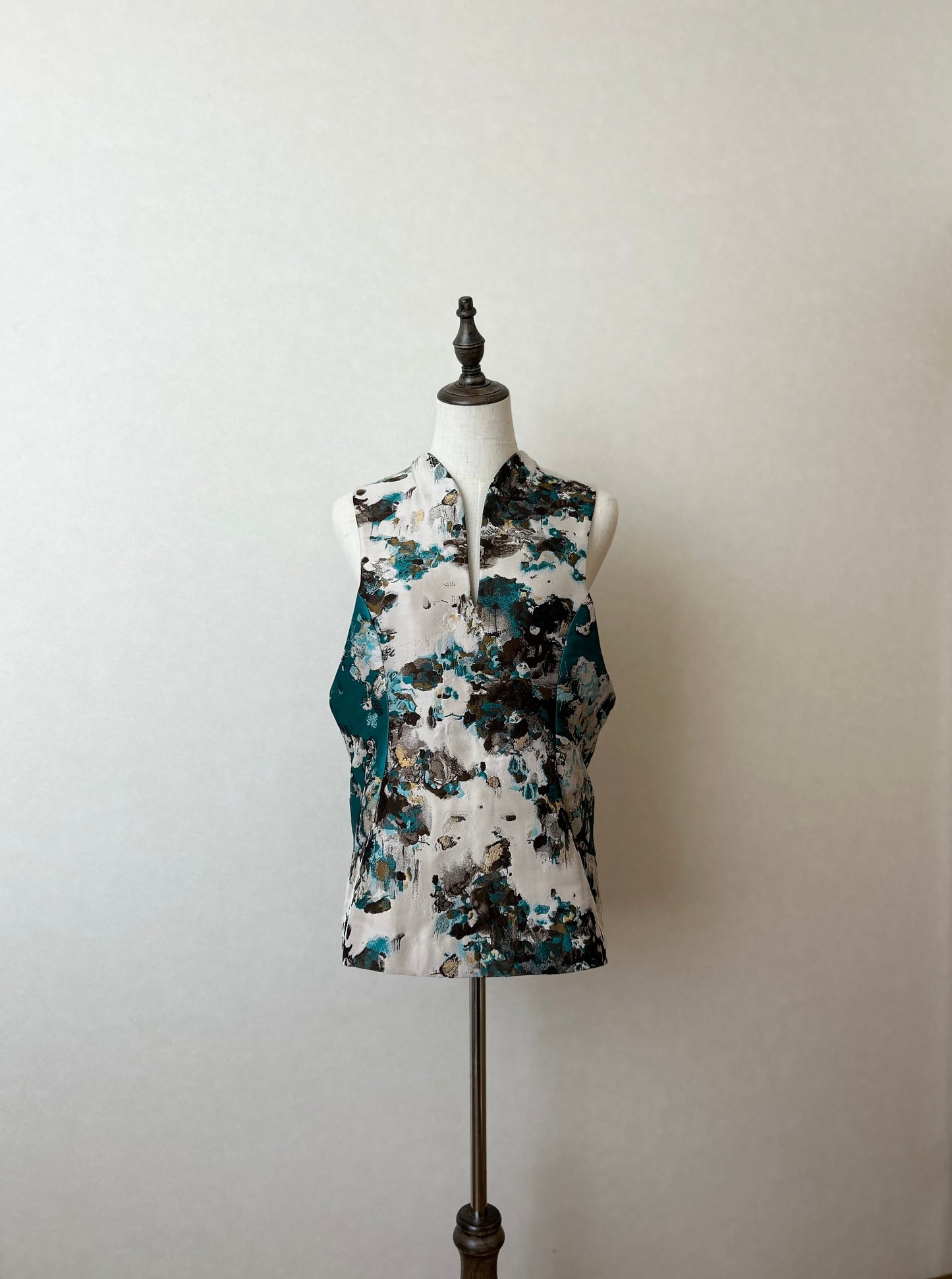 Pullover vest02 ー Miyako green