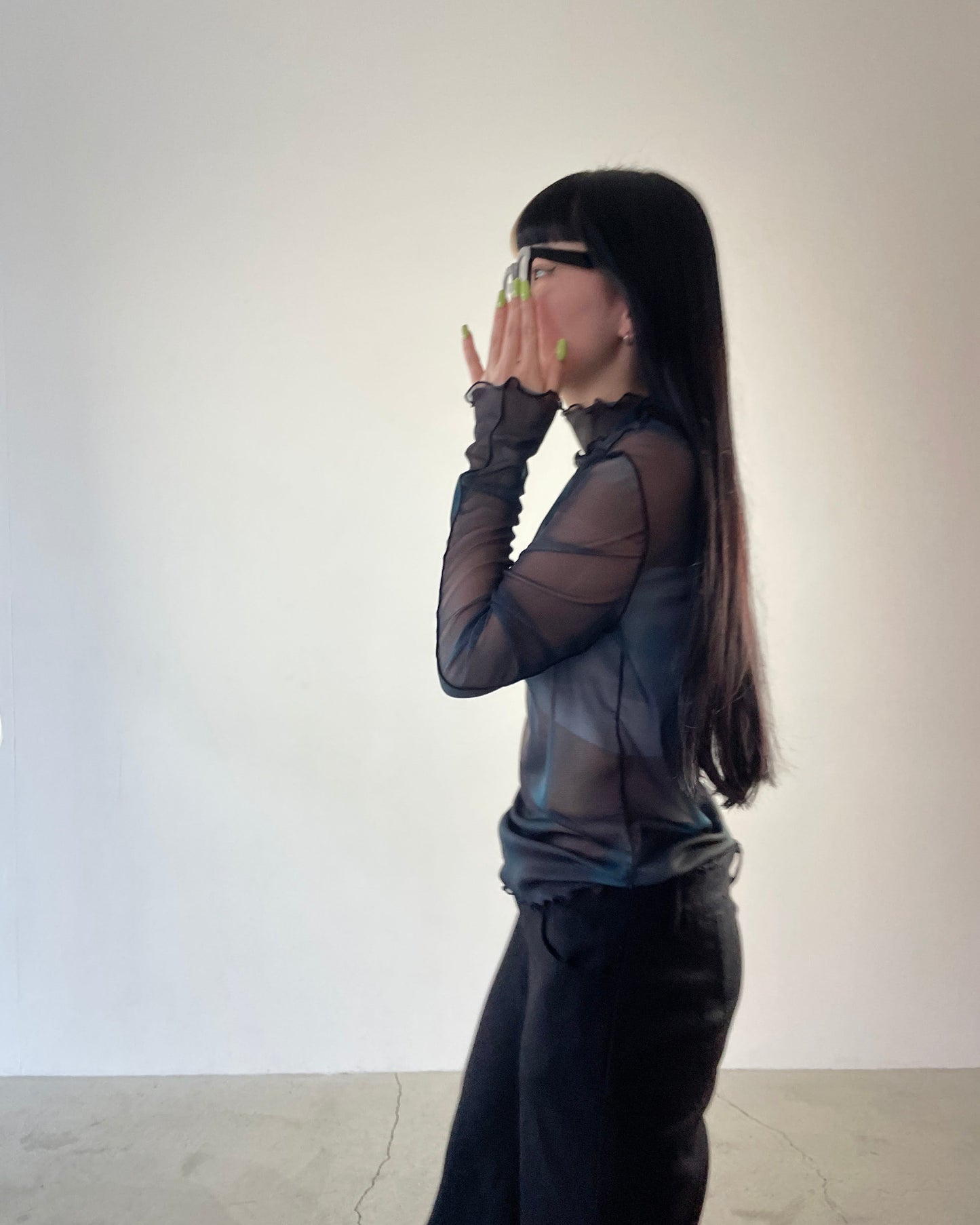水流のせせらぎSheer tops