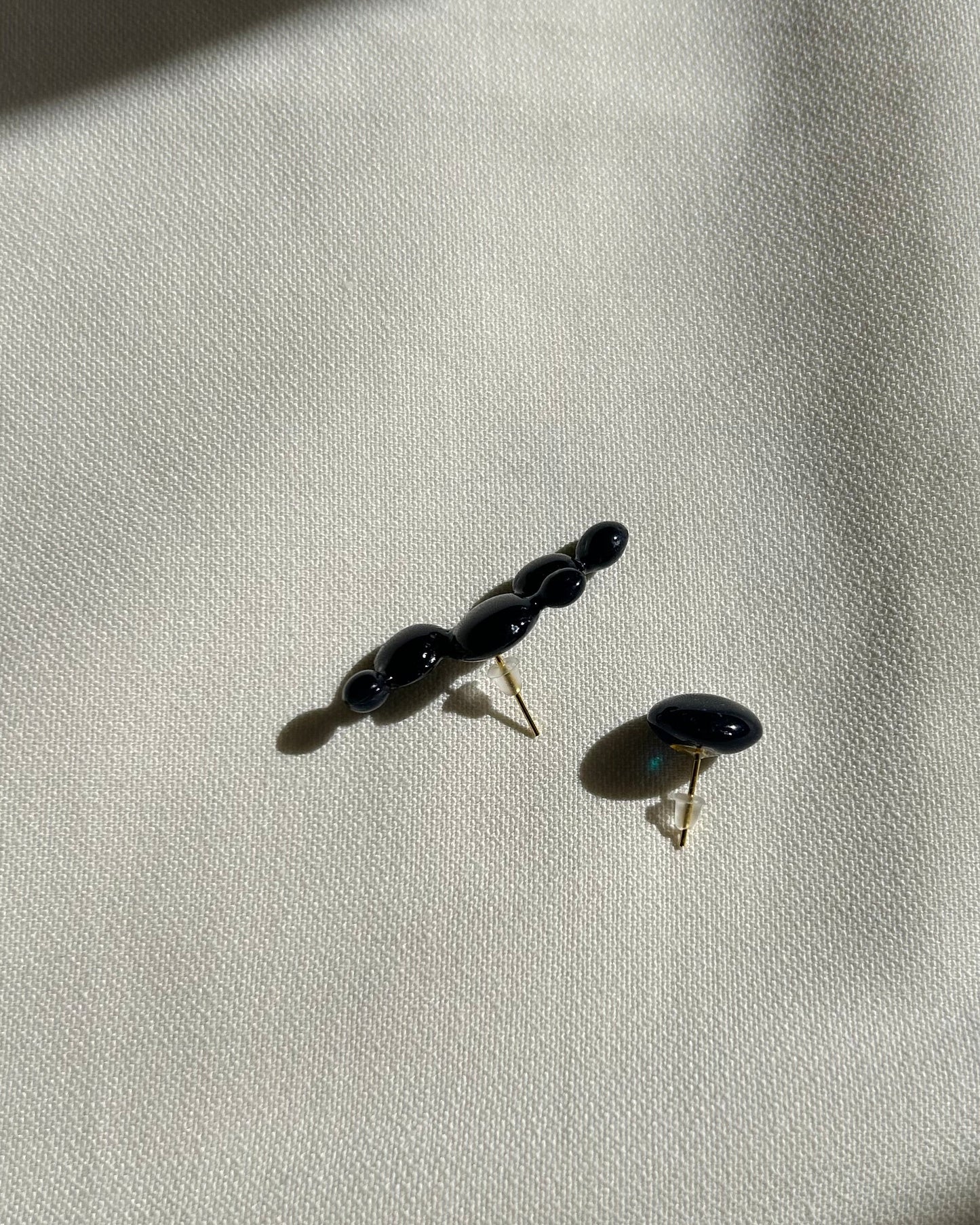雫ピアス ー navy