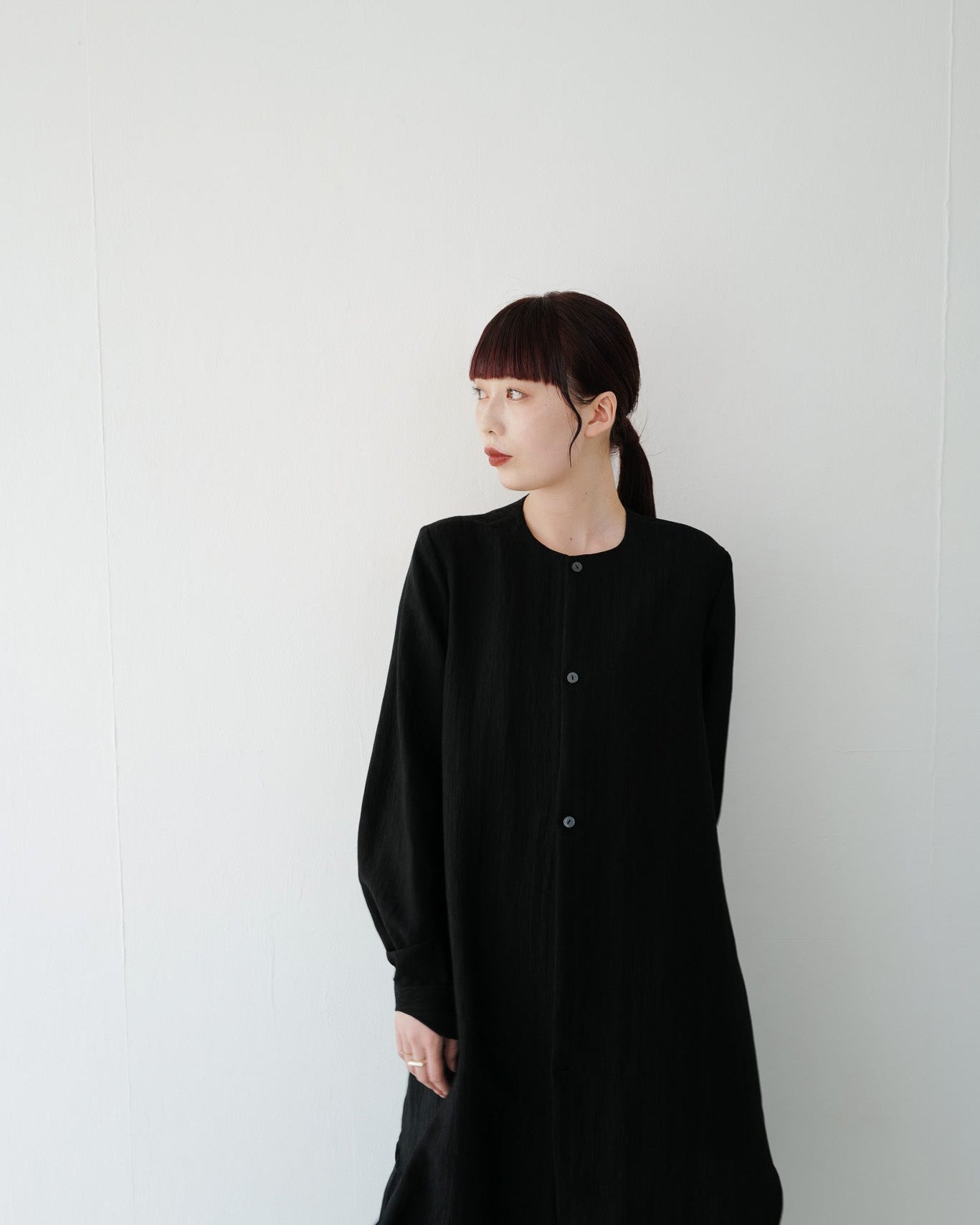 静かな森影 ロングシャツ