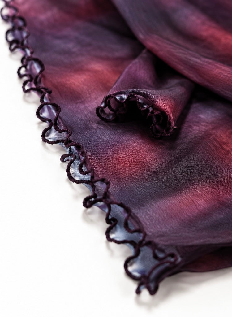 【予約】紫空の夕映え Sheer tops