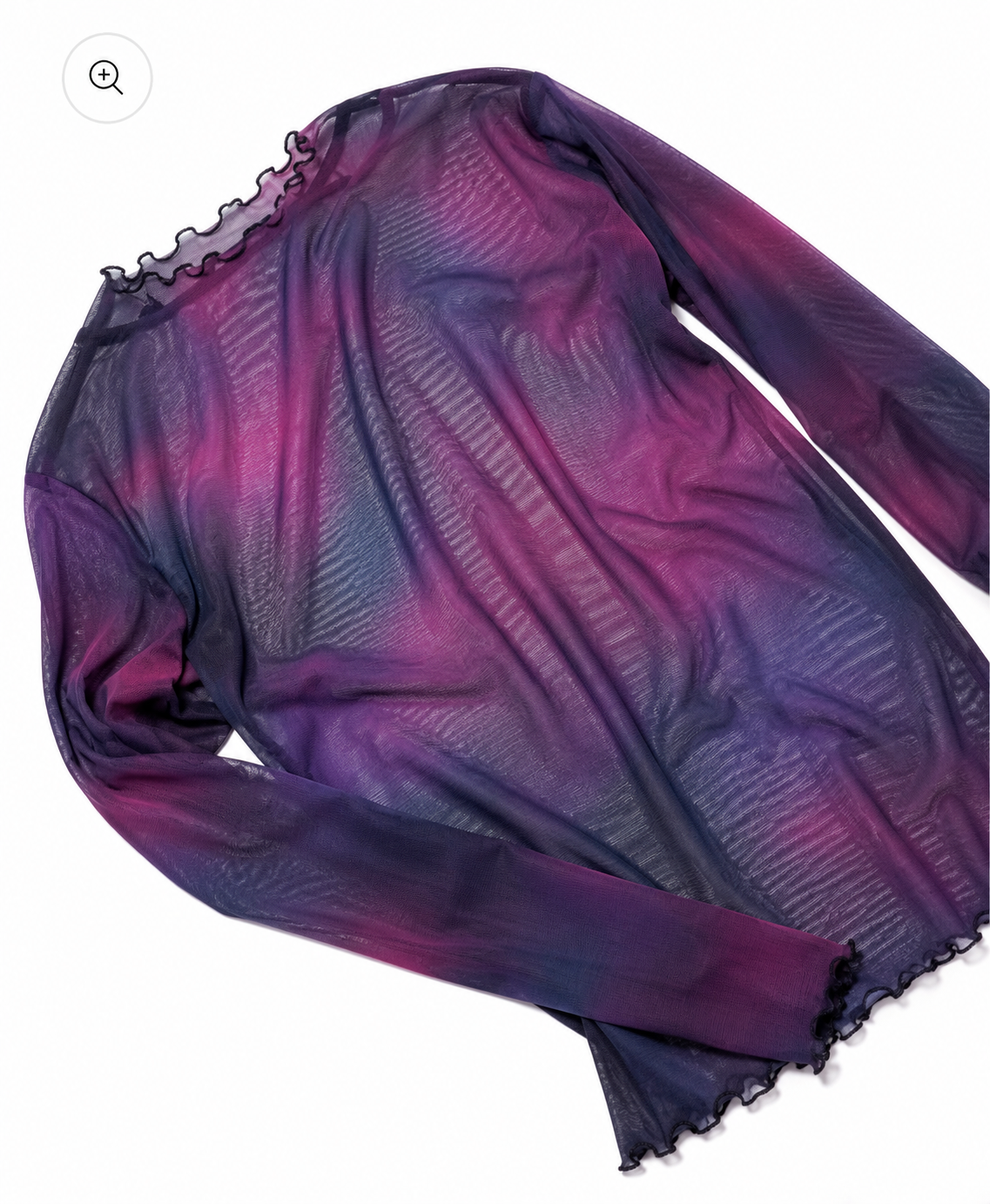 【予約】紫空の夕映え Sheer tops